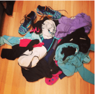 1st run of 2014--- so many clothes!