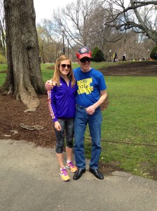 dad and i day after boston